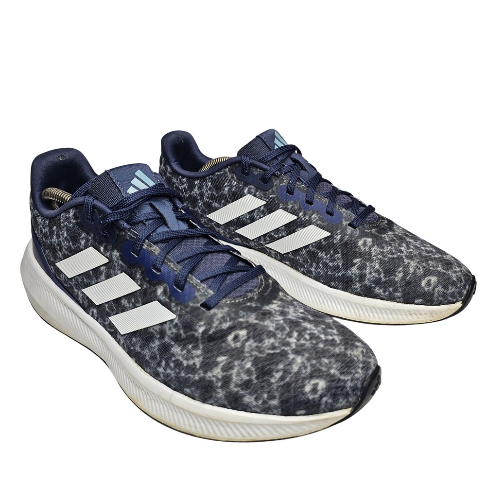 Adidas Runfalcon 2.0 Mens 10.5 Navy Blue Graphic Running Shoes Sneakers - Picture 2 of 11